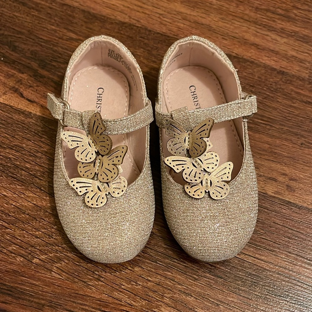 Gold Butterfly Shoes